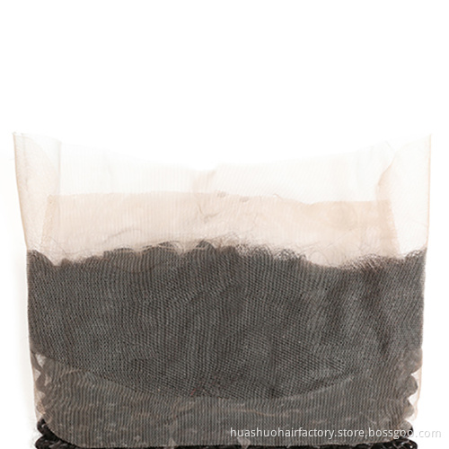 Single Donor Best Quality Cheap Cuticle Aligned Kinky Curly 360 Full Lace Frontal Closure For Black Women